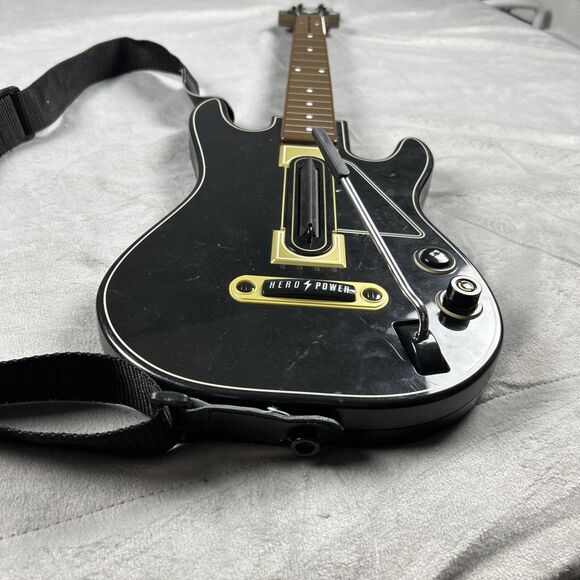 Activision Guitar Hero Power Wireless Guitar Xbox 360 PS3 w/Strap No Dongle - Picture 3 of 8